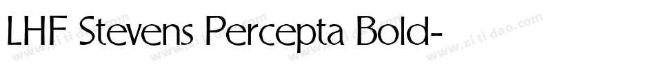 LHF Stevens Percepta Bold字体转换